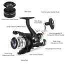 9+1 BB Fishing Reel Dual Brake System Smooth Spinning Reel with Interchangeable Handle Fishing Tackle