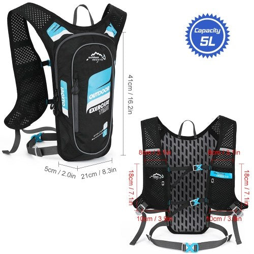 5L Hydration Pack Backpack Super Lightweight Breathable Hydration Vest