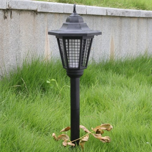 Outdoor Solar Powered Light with 2 Light Modes IP65 Water Resistant Electric Lamp Trapping Lantern