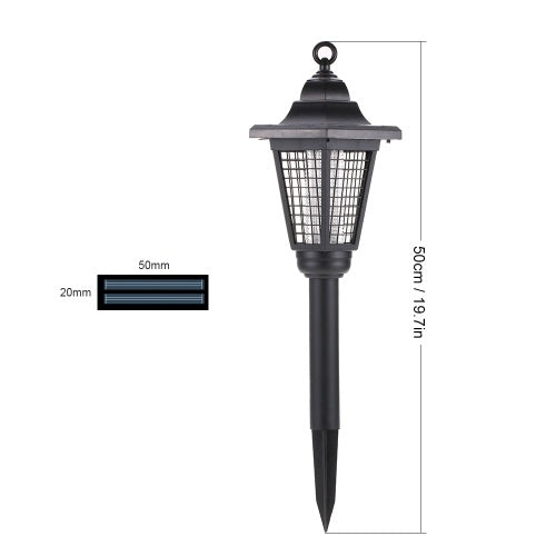 Outdoor Solar Powered Light with 2 Light Modes IP65 Water Resistant Electric Lamp Trapping Lantern