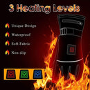 Electric Heated Gloves Three-Gear Thermostat for Skiing Walking Hiking Climbing Driving Cold Weather