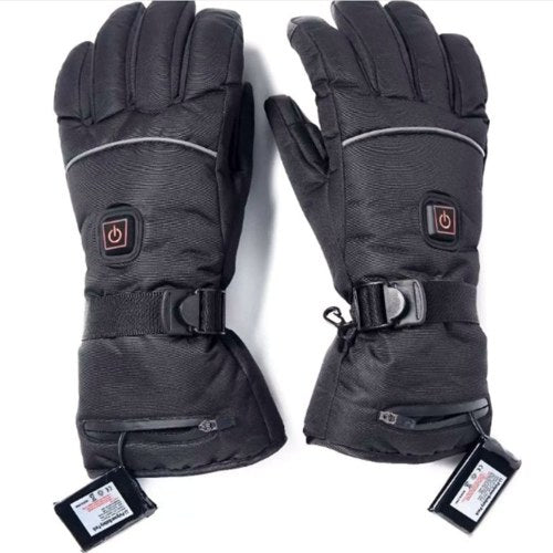 Electric Heated Gloves Three-Gear Thermostat for Skiing Walking Hiking Climbing Driving Cold Weather