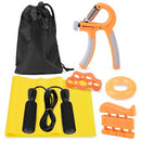 7pcs Exercise Set Hand Grip Strengthener Workout Kit