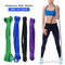 11pcs Fintess Resistance Bands Set Workout Exercise Loop Bands Yoga Stretch Strap with Carry Bag for Home Gym Travel Pilates Yoga Physical Therapy