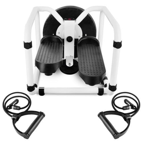 Multifunctional Mini Fitness Twist Stepper Electronic Display Home Exericse Workout Chair Seat with Resistance Bands Abdominal Training Push Up Fitness Equipment