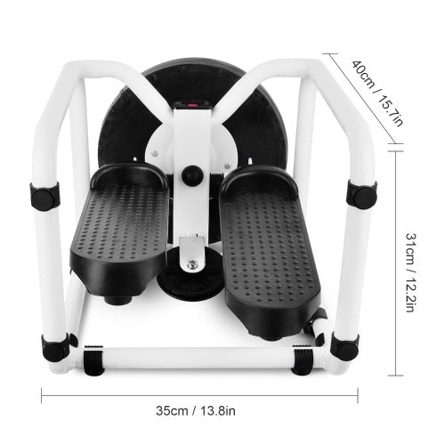 Multifunctional Mini Fitness Twist Stepper Electronic Display Home Exericse Workout Chair Seat with Resistance Bands Abdominal Training Push Up Fitness Equipment