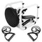 Multifunctional Mini Fitness Twist Stepper Electronic Display Home Exericse Workout Chair Seat with Resistance Bands Abdominal Training Push Up Fitness Equipment