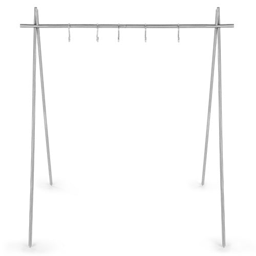 Portable Collapsible Stainless Steel Camping Hanging Rack