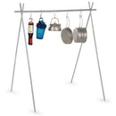 Portable Collapsible Stainless Steel Camping Hanging Rack