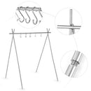 Portable Collapsible Stainless Steel Camping Hanging Rack