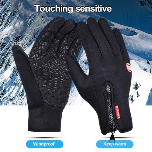 Kyncilor Glove Outdoor Winter Warm Non-slip Touching Screen Gloves For Sport Bike Riding