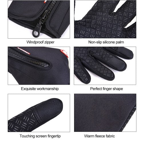 Kyncilor Glove Outdoor Winter Warm Non-slip Touching Screen Gloves For Sport Bike Riding