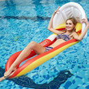 Summer Inflatable Deck Chair Shape Swim Pool Floats Raft Air Mattresses