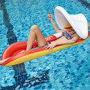 Summer Inflatable Deck Chair Shape Swim Pool Floats Raft Air Mattresses