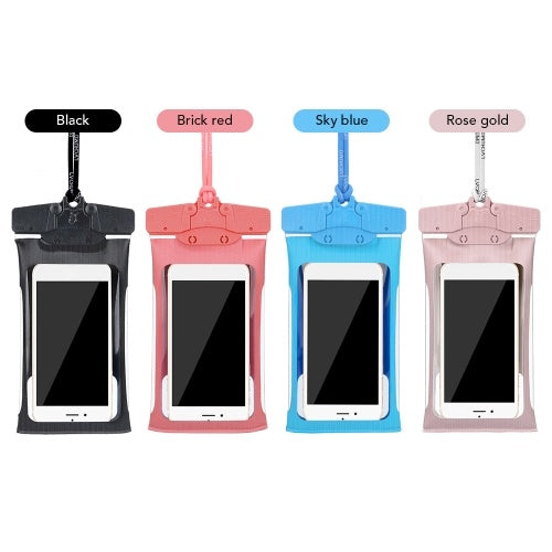 IPX8 Mobile Phone Waterproof Bag Transparent TPU Waterproof Phone Pouch Dry Bag