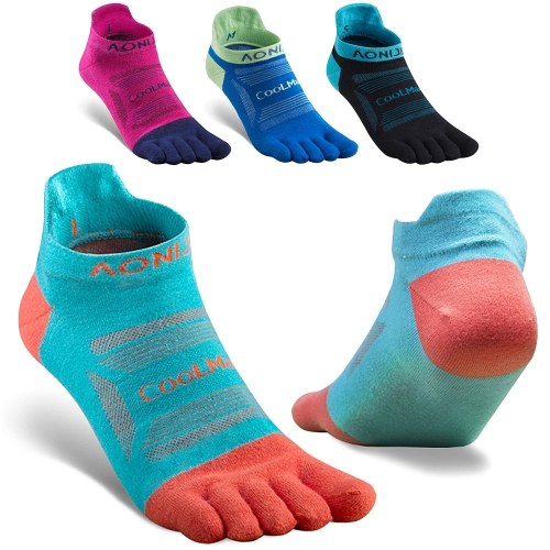 3 Pairs Sports Toe Socks Athletic Five Toe Socks