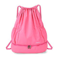 Foldable Drawstring Backpack Sports Gym Bag