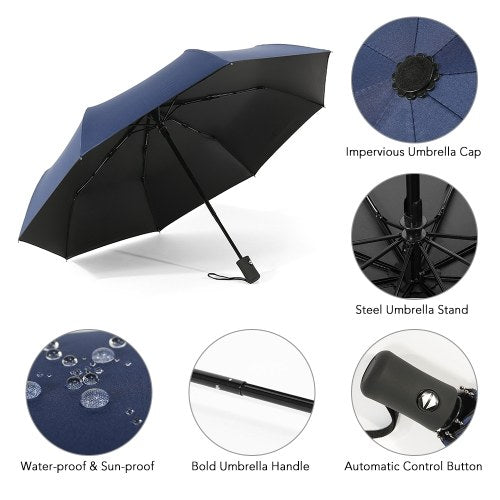 Auto Open/Close Umbrella Compact Sun&Rain Umbrella