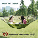 Portable Camping Hammock Outdoor Parachute Hammock Hammock Swing Bed with Mosquito Net for Outdoor Camping