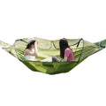 Portable Camping Hammock Outdoor Parachute Hammock Hammock Swing Bed with Mosquito Net for Outdoor Camping