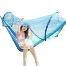 Portable Camping Hammock Outdoor Parachute Hammock Hammock Swing Bed with Mosquito Net for Outdoor Camping