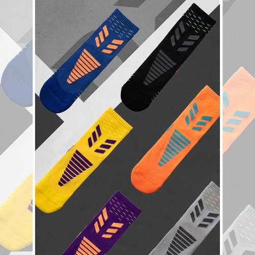 Men's Anti Slip Athletic Socks Sports Grip Socks for Basketball Soccer Volleyball Running Trekking Hiking Absorption Moisture Wicking Compression Socks