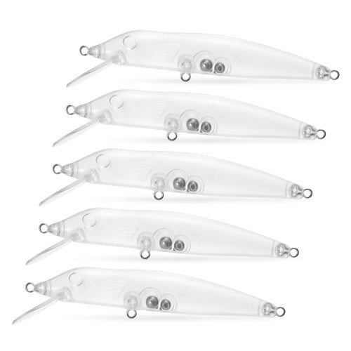 5pcs Transparent Fishing Lures