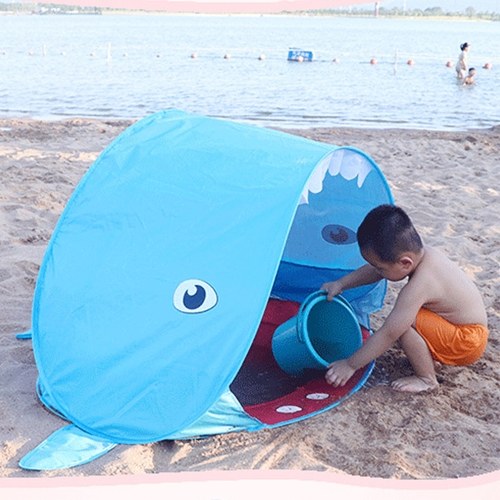 Outdoor Camping Tent Pop-up Fun-Play Tent Installation-free Shark Tent