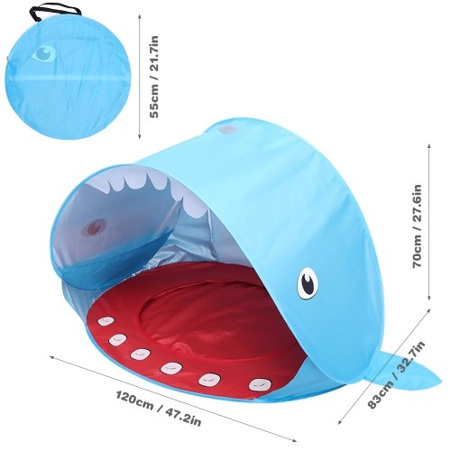 Outdoor Camping Tent Pop-up Fun-Play Tent Installation-free Shark Tent