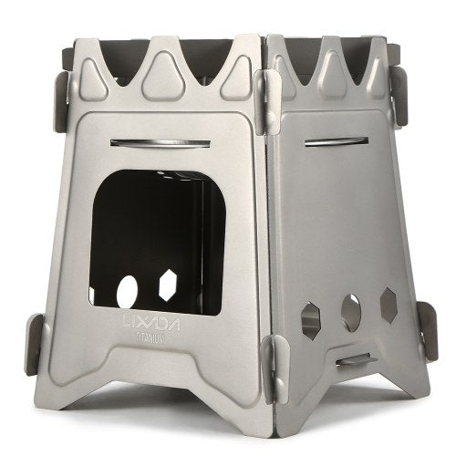 Lixada Camping Titanium Wood Stove