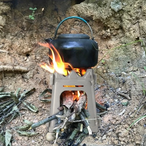 Lixada Camping Titanium Wood Stove