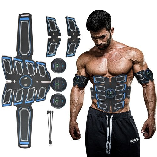 Eight Abdominal Muscle Shaper Househeld Exercise Equipment Body Slimming Fat Burning Exerciser Shape Building Fitness Electric Muscles Training Machine