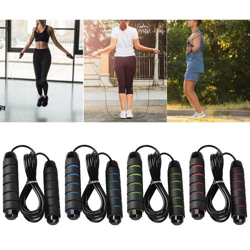 5PCS Exercise Resistance Loop Bands with 9.8ft Adjustable Skipping Rope