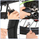 Portable Mountain Bike Repair Tools Kit Bicycle Repair for Multipurpose Emergency Tire Repair Set 16 in 1 Bicycle Repair Multifunctional Tool Set Mini Bike Pump Bike Maintenance Tool with Bag