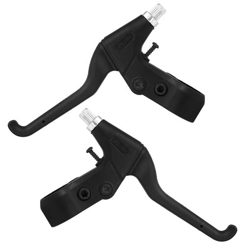 2pcs Bicycle Handlebar Grips & Brake Lever Road Bike MTB V Brake Levers with Anti-slip Grip Cover Cycling Handlebar Grips Short Brake Clutch Lever Bilateral Bicycle Grips Aluminum Alloy Brake Levers for Mountain Bike BMX Folding Bike  Bike Accessories Rid