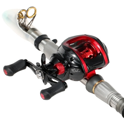 Baitcasting Reel 18+1BB Ball Bearings Baitcasting Fishing Reel High Speed 7.2: 1 Gear Ratio Magnetic Brake System Baitcaster Reel