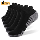 6 Pairs Sports Ankle Socks  Athletic Low-cut Socks Thick Knit Autumn Winter Socks Outdoor Fitness Breathable Quick Dry Socks Wear-resistant Warm Socks Lightweight Anti-skid No-Show Socks For Marathon Running Cycling