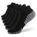 6 Pairs Sports Ankle Socks  Athletic Low-cut Socks Thick Knit Autumn Winter Socks Outdoor Fitness Breathable Quick Dry Socks Wear-resistant Warm Socks Lightweight Anti-skid No-Show Socks For Marathon Running Cycling