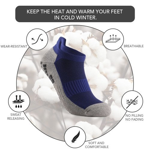 Anti-skid Soccer Socks Sports Ankle Socks Athletic Low-cut Socks Outdoor Fitness Breathable Quick Dry Socks Wear-resistant Athletic Socks Non-slip   Socks For Football Basketball Hockey Sports