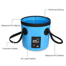 Camping Shower 12V Electric Outdoor Shower Folding Bucket Kit