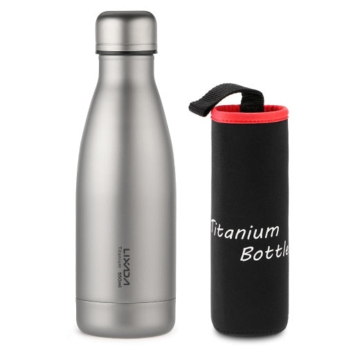 Lixada 550ml / 680ml Titanium Water Bottle Lightweight