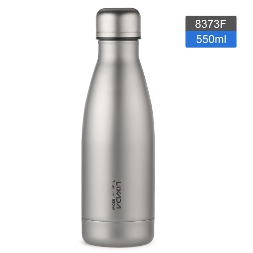 Lixada 550ml / 680ml Titanium Water Bottle Lightweight