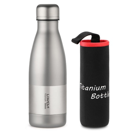 Lixada 550ml / 680ml Titanium Water Bottle Lightweight