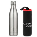 Lixada 550ml / 680ml Titanium Water Bottle Lightweight