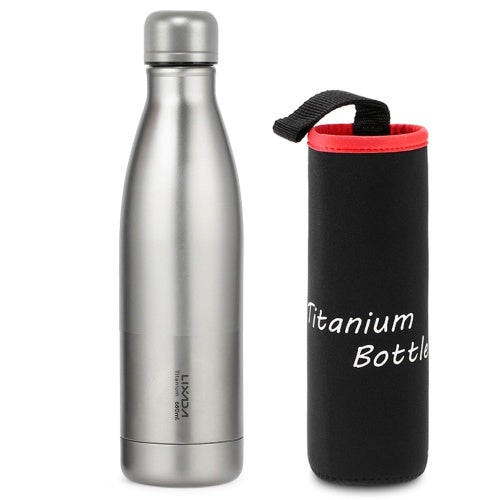 Lixada 550ml / 680ml Titanium Water Bottle Lightweight