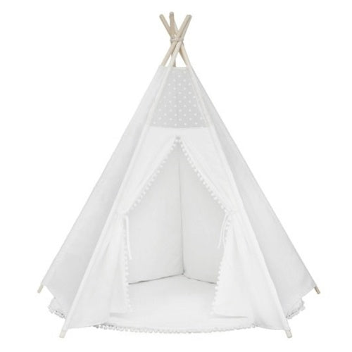 Teepee Tent for Kids Foldable Children Play Tents for Girls and Boys 100% Cotton Canvas Playhouse Toys for Girl and Child Indoor and Outdoor