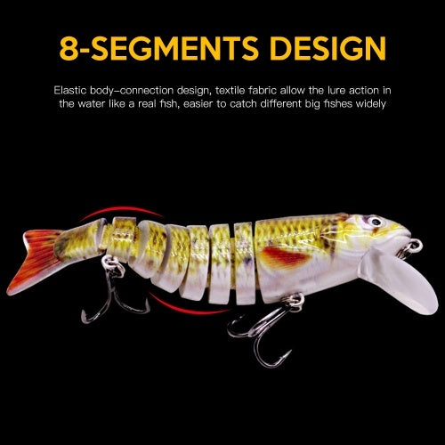 Sinking Wobblers Fishing Lures Jointed Crankbait Swimbait 8 Segment Hard Artificial Bait For Fishing Tackle Lure