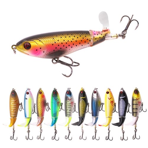 10.5cm/17.3g Fishing Lures Propeller Hard Bait Floating Pencil Wobblers Spinning Fishing Lure Outdoor Fishing Gear