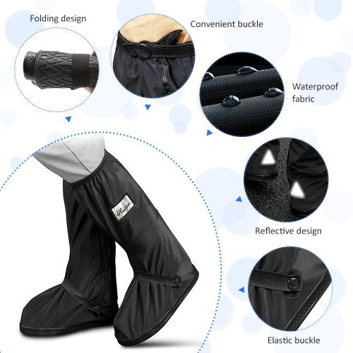 Shoe Covers Outdoor Waterproof Shoes Rainy Day Boots Covers Anti-Slip Cycling   Overshoes