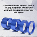 4pcs/set Aluminum Bike Headset Washer Mountain Bicycle Front Fork Washer Bike Stem Handlebar Spacers Rings Gasket